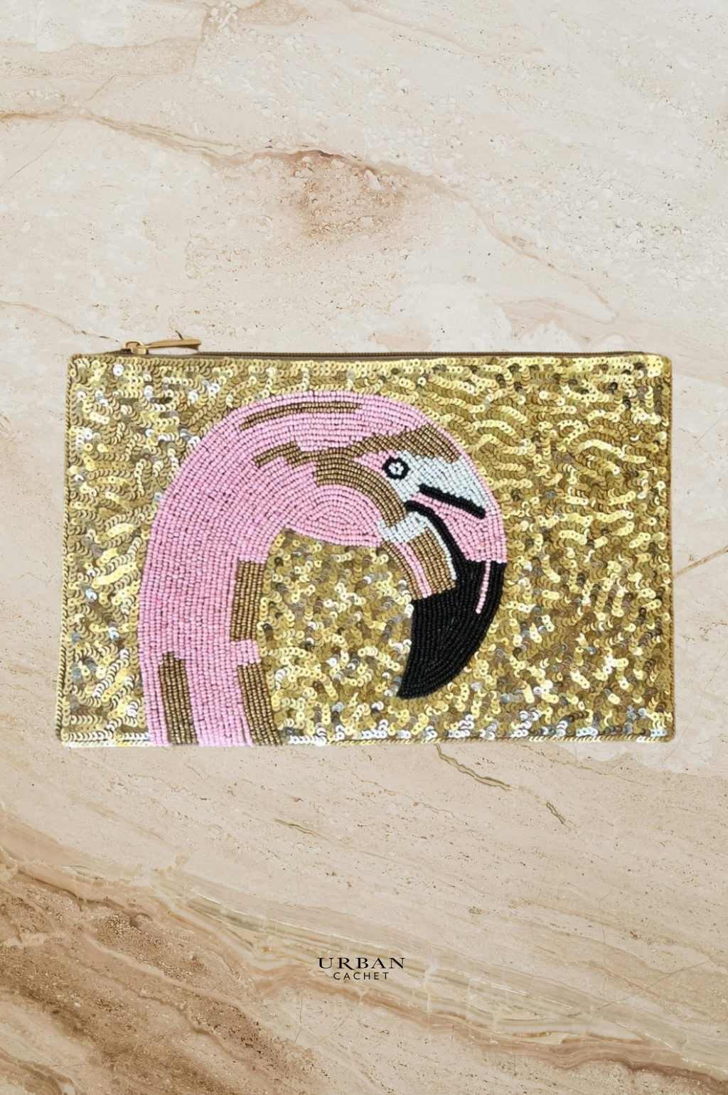 Anna Nova Australia Beaded Clutch in Flamingo