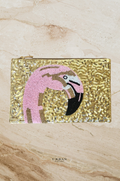 Anna Nova Australia Beaded Clutch in Flamingo